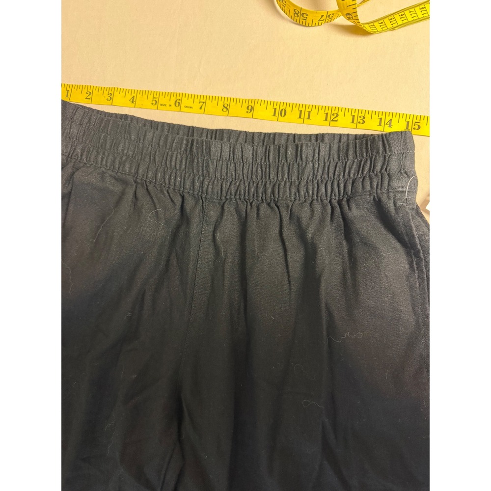 Old Navy Womens Petite M High Rise Straight‎ Leg Comfort Waistband Pants Black - Picture 4 of 8